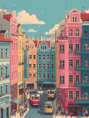 Prague: Bright Colors of an Urban Fairytale