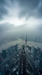 Shanghai's Misty Clouds: China's Cityscapes and Skylines
