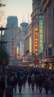 Shanghai Symphony: City Bustle and Light