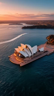 Sunset Charm of Sydney: Cityscapes and Skyscrapers