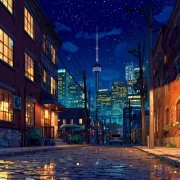 Toronto Stars: Cityscape at Night