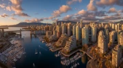 Vancouver Sunset Symphony: Urban Dream in the Sky