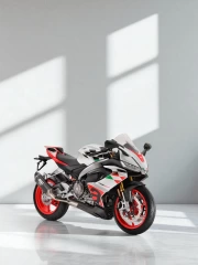 Speed and style: Aprilia RS 660 on a marble wave