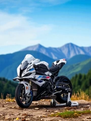 BMW M1000RR: Power and Nature on the Mountain Top