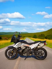 Freedom on the Road: KTM 790 Adventure S in the Scenic Countryside