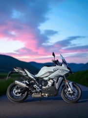 BMW S 1000 XR: Freedom on a Country Road in an Icy Sunset
