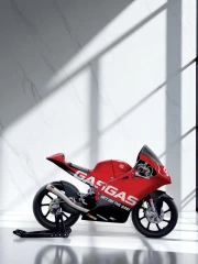 Speed and style: GASGAS RC 250 GP on a marble background