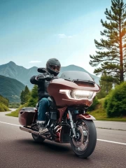 Freedom on the Road: Harley Davidson CVO Road Glide in the Mountains