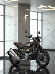 Freedom and Speed: Indian FTR Rally on Black Marble