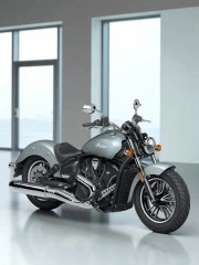 Elegance and Power: Indian Scout Sixty Classic on a Minimalistic Background