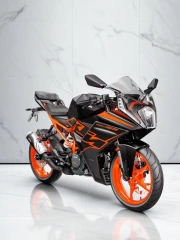 Speed and Style: KTM RC 125 on Marble Backdrop