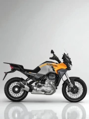 Elegance and Speed: Moto Guzzi Stelvio in Minimalist Style