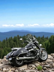 Freedom's Peak: Moto Guzzi California Touring Among Forests and Rocks