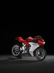 MV Agusta Superveloce 800: Elegance of Speed on a Dark Background
