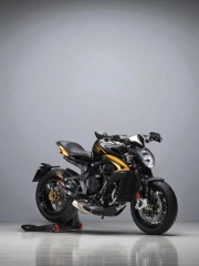 MV Agusta Dragster 800 RR SCS: Dynamics and Style on a Gray Background