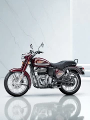 Royal Enfield Bullet 350: Elegance and Speed on a Marble Backdrop