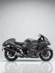 Speed and Style: Suzuki Hayabusa on Minimalistic Background