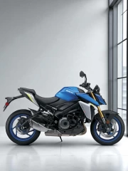 Speed and Style: Suzuki GSX S1000 on White Marble