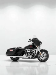 Freedom on the Road: Harley Davidson Electra Glide in Minimalist Style