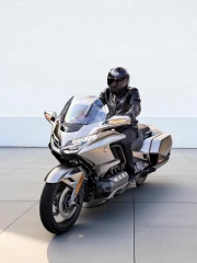 Freedom and Style: Honda Gold Wing on Minimalistic Background