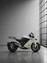 Electric motorcycle Zero SR S on a gray background