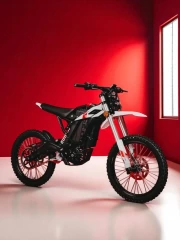 Zero XB Energy: Electric Motorcycle On Red Background