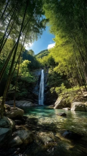 Emerald Falls: Harmony of Nature