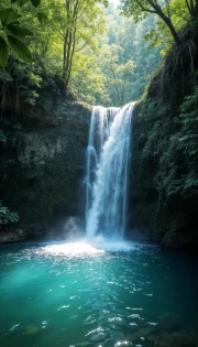 Emerald Falls: Enchanting World Nature Landscapes