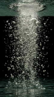 Dance of Water Bubbles: Nature Scenery and Water