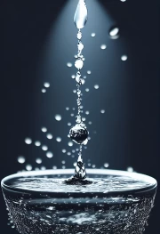 Dance of Water Drops: Natural Landscapes and Water