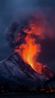 The Fiery Majesty of the Volcano: Nature's Dramatic Landscape