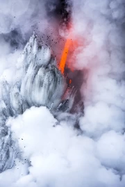 Magic of Volcanoes: Natural Landscapes and Clouds