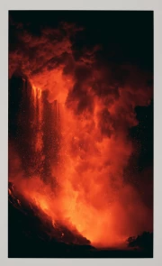 Fire Volcano: The Power of Nature in Bright Colors