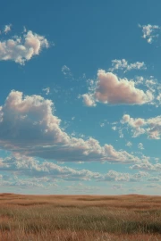 Endless Horizons and Airy Clouds: Natural Sky Scenery