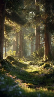 Morning Light of the Forest: Awakening Nature