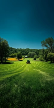 Green Fields: Enchanting Landscape of Rural Nature