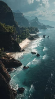 The Majesty of Rocky Landscapes: Storm and Freedom
