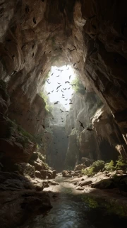 Dance of Light in the Depths of the Cave: The Majesty of Natural Landscapes