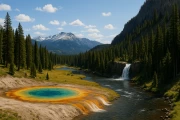 Nature's Majesty: Landscapes of Yellowstone National Park in Wyoming, Montana and Idaho