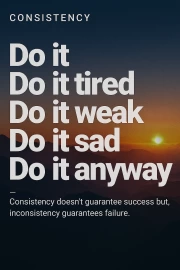 The Path to Success: Discipline and Perseverance