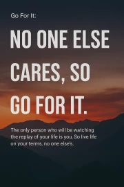 Live for Yourself: The Decline of Self-Determination