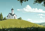 Cartoon Church: Comfort and Tranquility