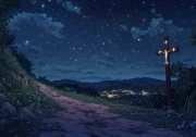 Starry Night and the Light of the Cross of Jesus