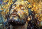 Jesus in the Garden: Divine Harmony of Nature and Light