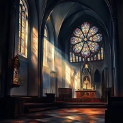 Stained Glass Windows of the Gothic Church: Light and Spirituality