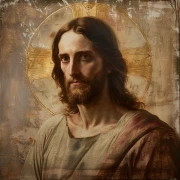 Oil Portrait of Jesus: Spiritual Peace and Inspiration