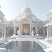 Radiance of the Sacred Temple: Harmony and Tranquility