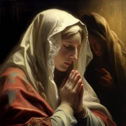 Holy Tenderness: Virgin Mary Image for the Home