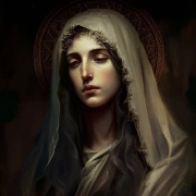 Holy Virgin Mary: Image of Tranquility and Beauty