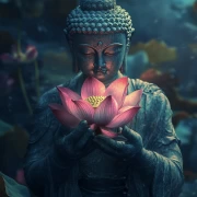 Buddha with Lotus: Harmony and Tranquility